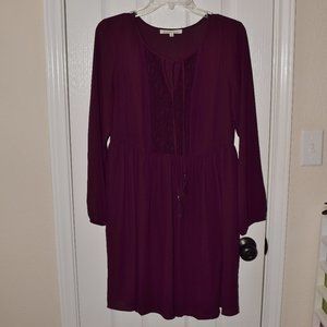 Daniel Rainn boho long sleeve dress